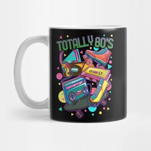 Funny Totally 80s Vintage Eighties Retro 1980s Party Gift Mug